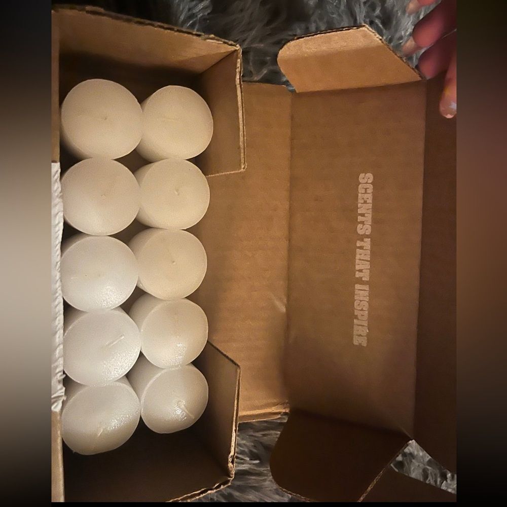 White candles (10)